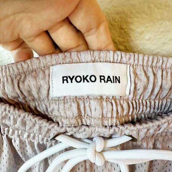 Ryoko Rain Cherry Blossom Purple Athletic Streetwear Shorts Unisex sz S - Picture 5 of 10